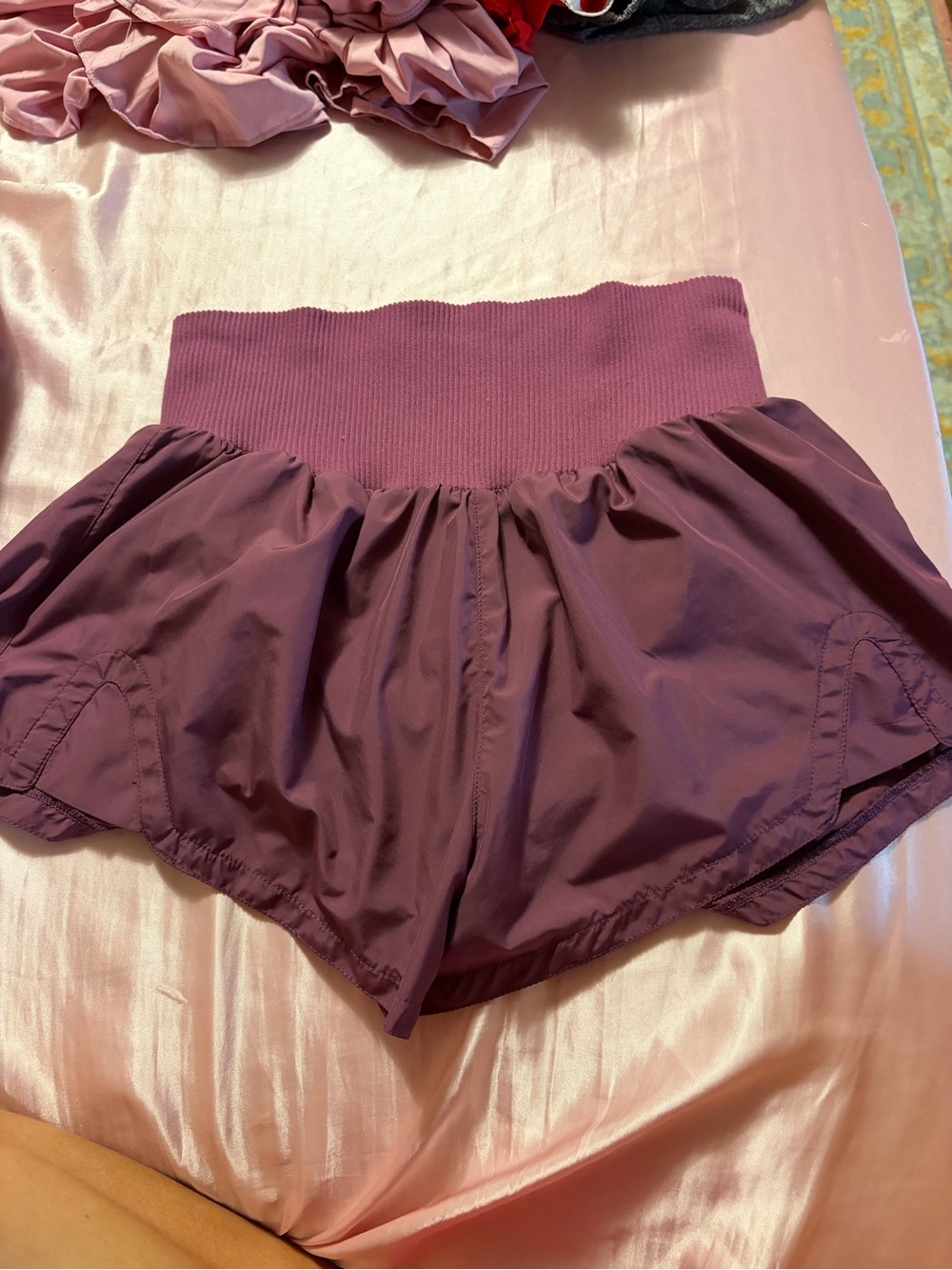 FP Movement by Free People Plum High-Rise Athletic Shorts